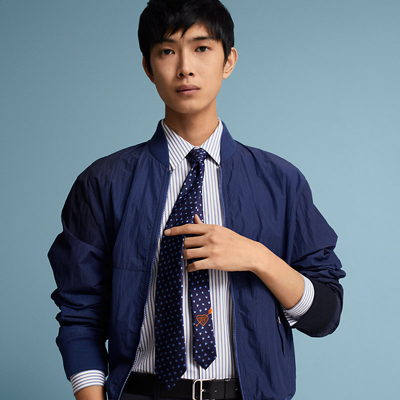 Tie 7 Dancing Hearts tie | Hermès Singapore